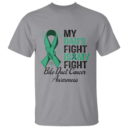 Cholangiocarcinoma Support Warrior Gift T Shirt My Dad Fight My Fight