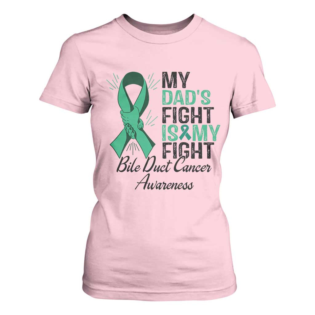 Cholangiocarcinoma Support Warrior Gift T Shirt For Women My Dad Fight My Fight