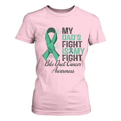 Cholangiocarcinoma Support Warrior Gift T Shirt For Women My Dad Fight My Fight