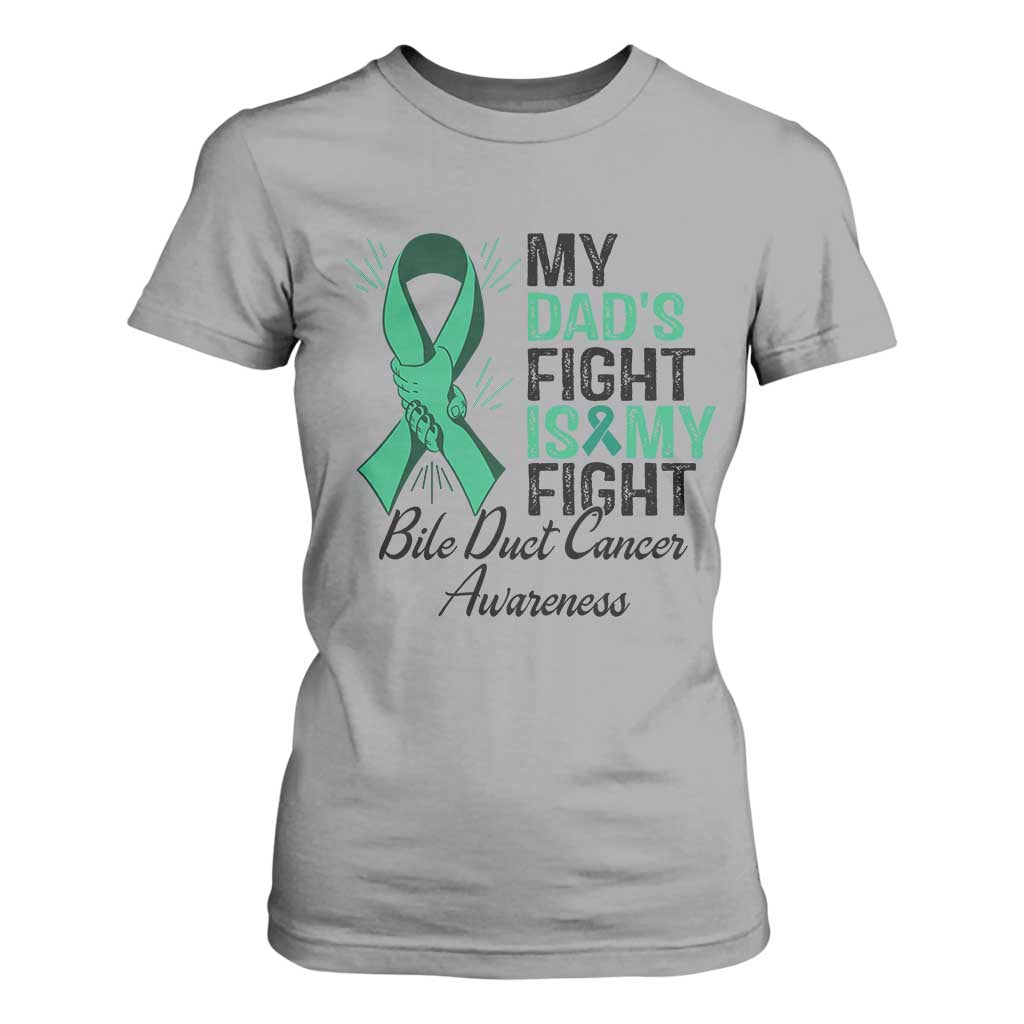 Cholangiocarcinoma Support Warrior Gift T Shirt For Women My Dad Fight My Fight