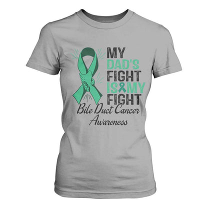 Cholangiocarcinoma Support Warrior Gift T Shirt For Women My Dad Fight My Fight