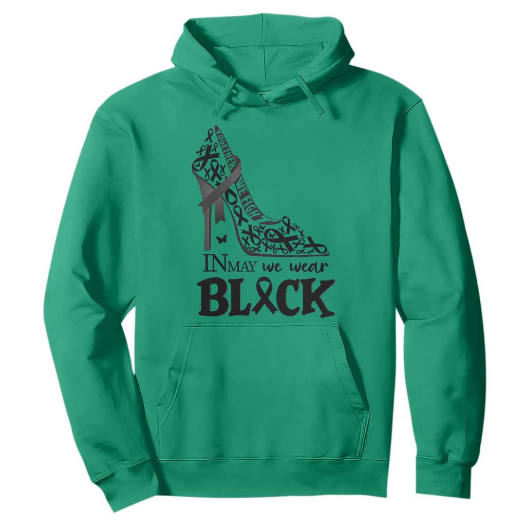 In May We Wear Black Hoodie Skin Cancer Support Gift For Her