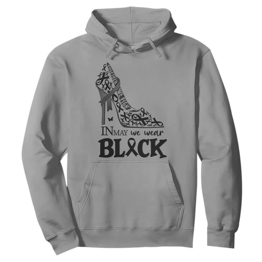 In May We Wear Black Hoodie Skin Cancer Support Gift For Her