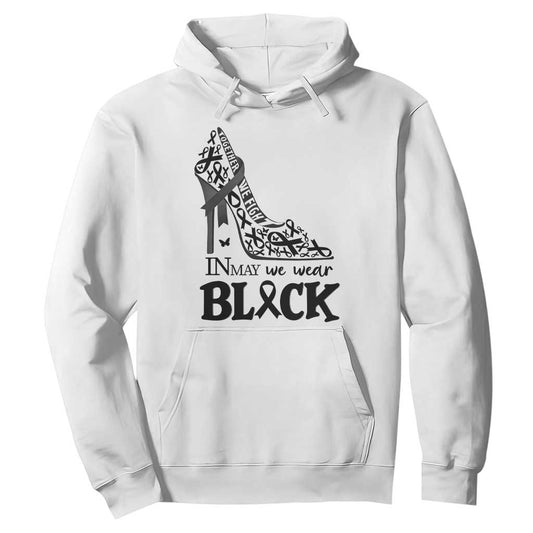 In May We Wear Black Hoodie Skin Cancer Support Gift For Her