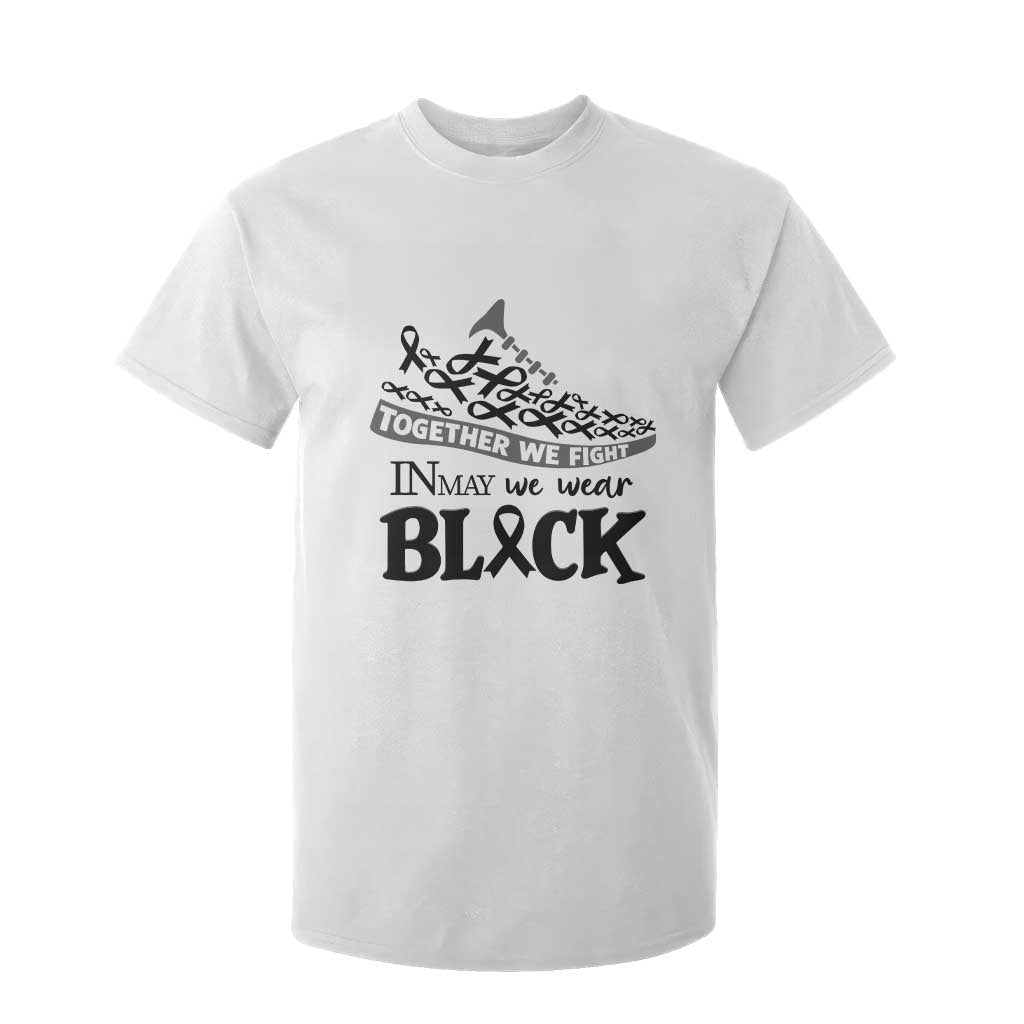 In May We Wear Black T Shirt For Kid Melanoma Support Family Gift