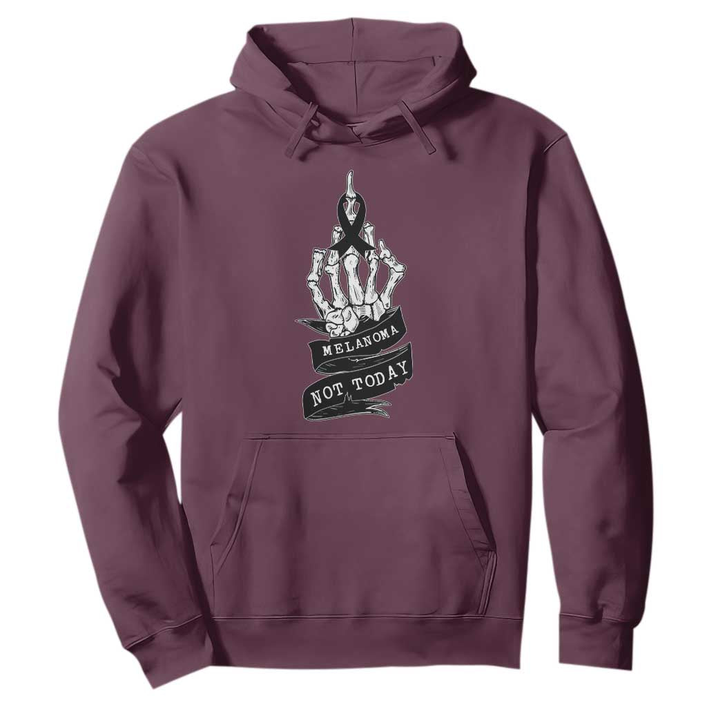 Melanoma Fighter Not Today Hoodie Skin Cancer Support Gift