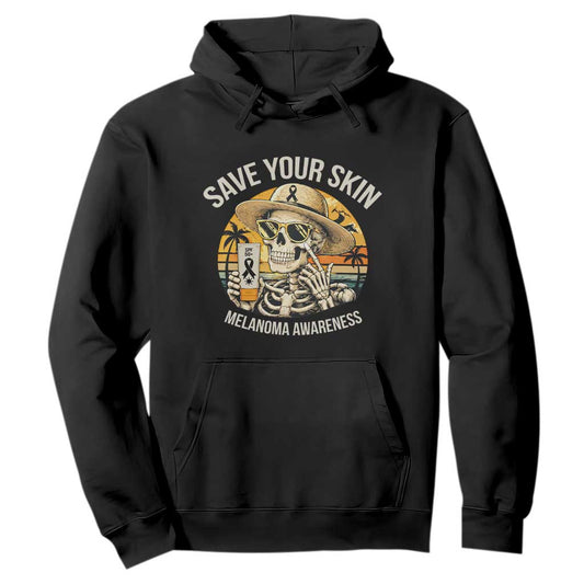 Funny Melanoma Cancer Graphic Hoodie Save Your Skin