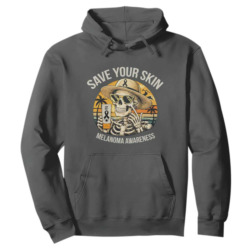 Funny Melanoma Cancer Graphic Hoodie Save Your Skin