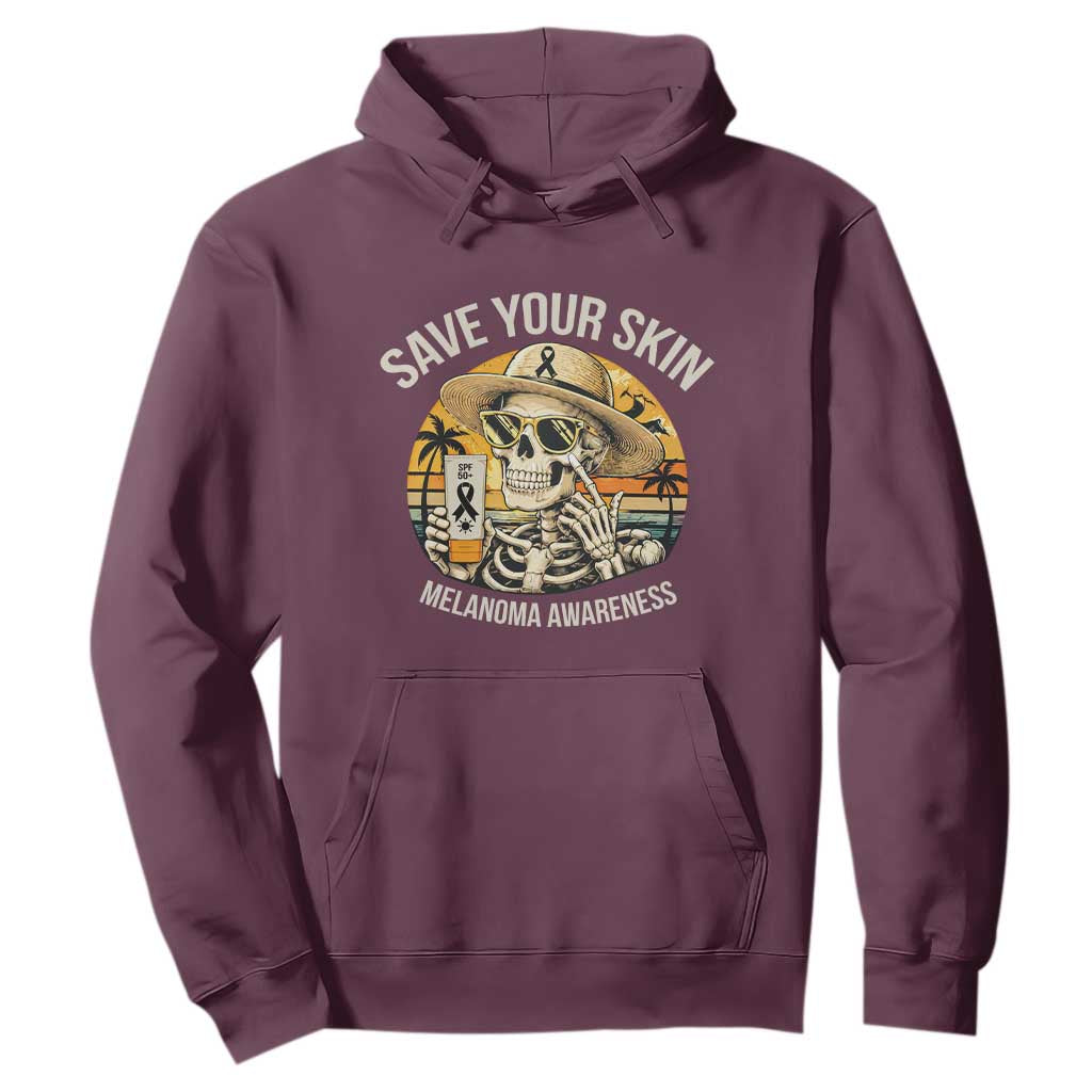 Funny Melanoma Cancer Graphic Hoodie Save Your Skin