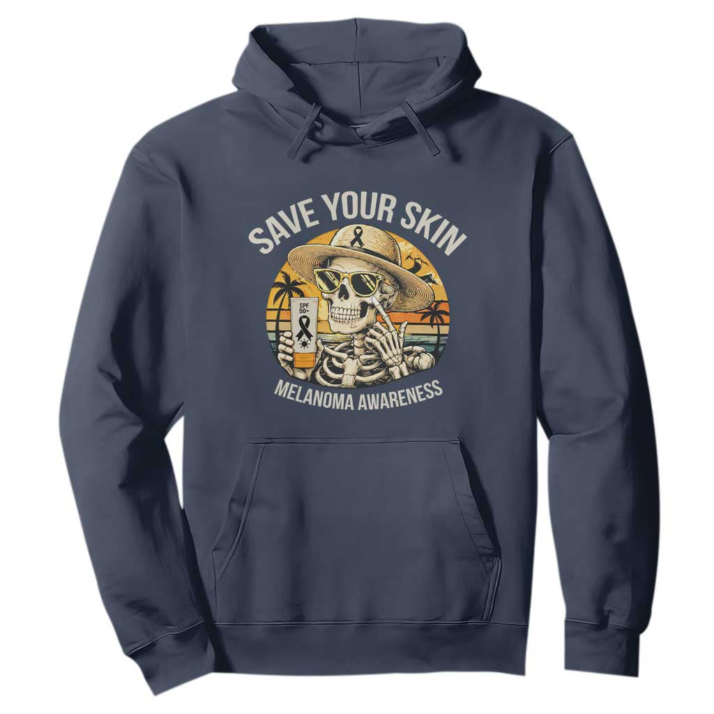 Funny Melanoma Cancer Graphic Hoodie Save Your Skin