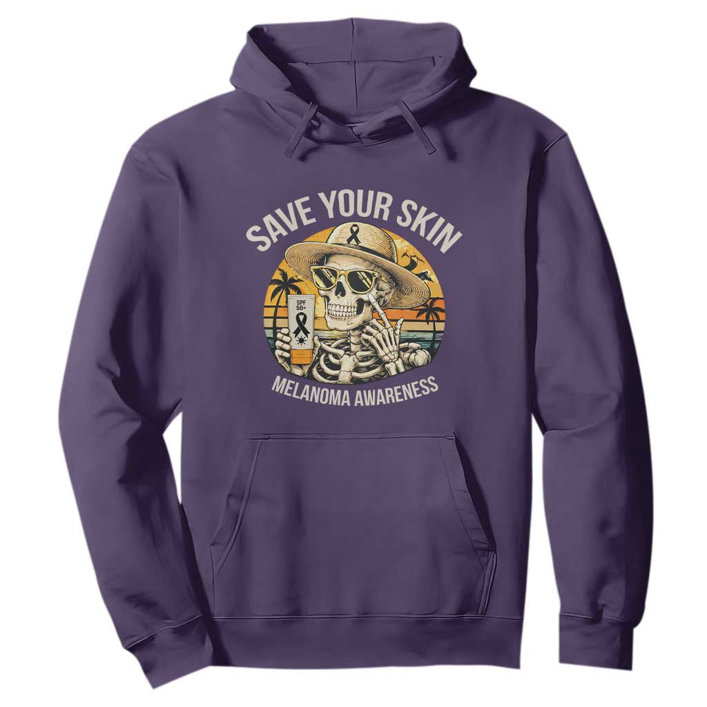 Funny Melanoma Cancer Graphic Hoodie Save Your Skin