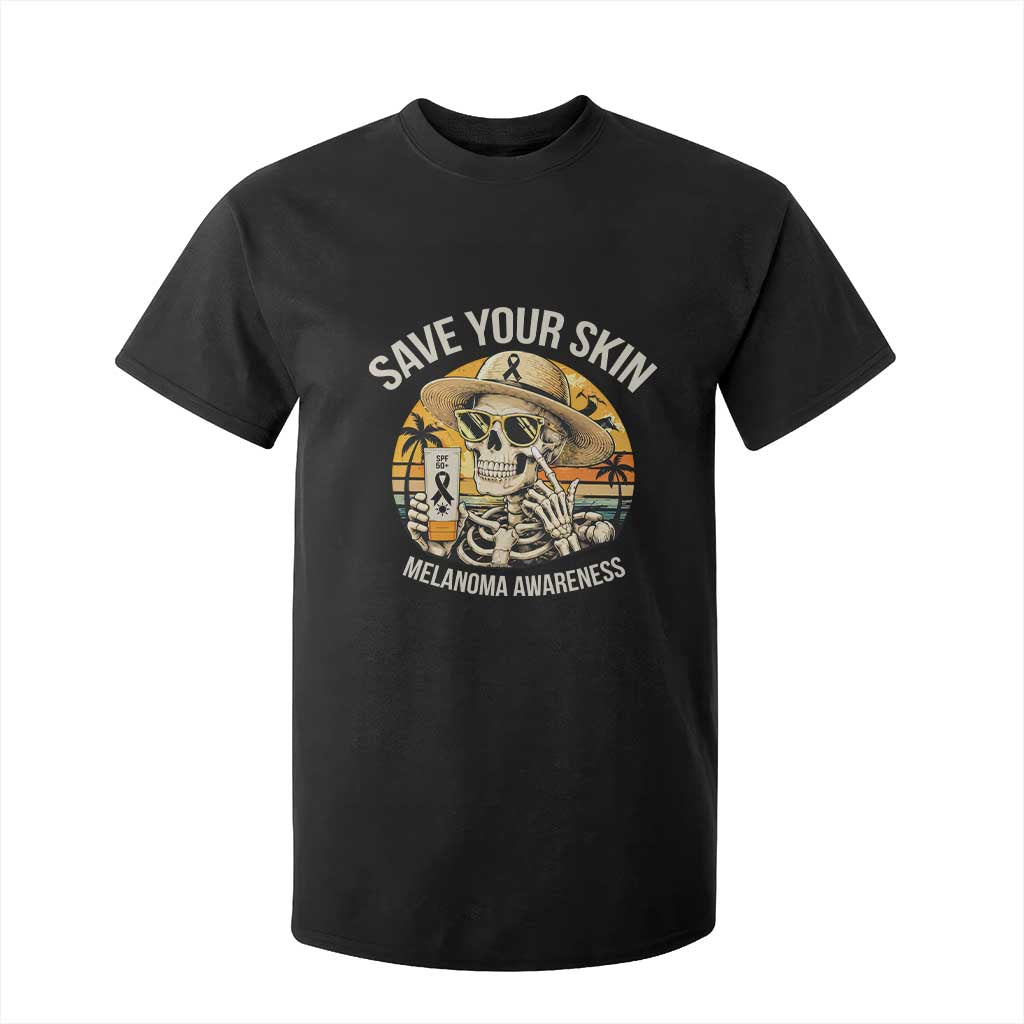Funny Melanoma Cancer Graphic T Shirt For Kid Save Your Skin