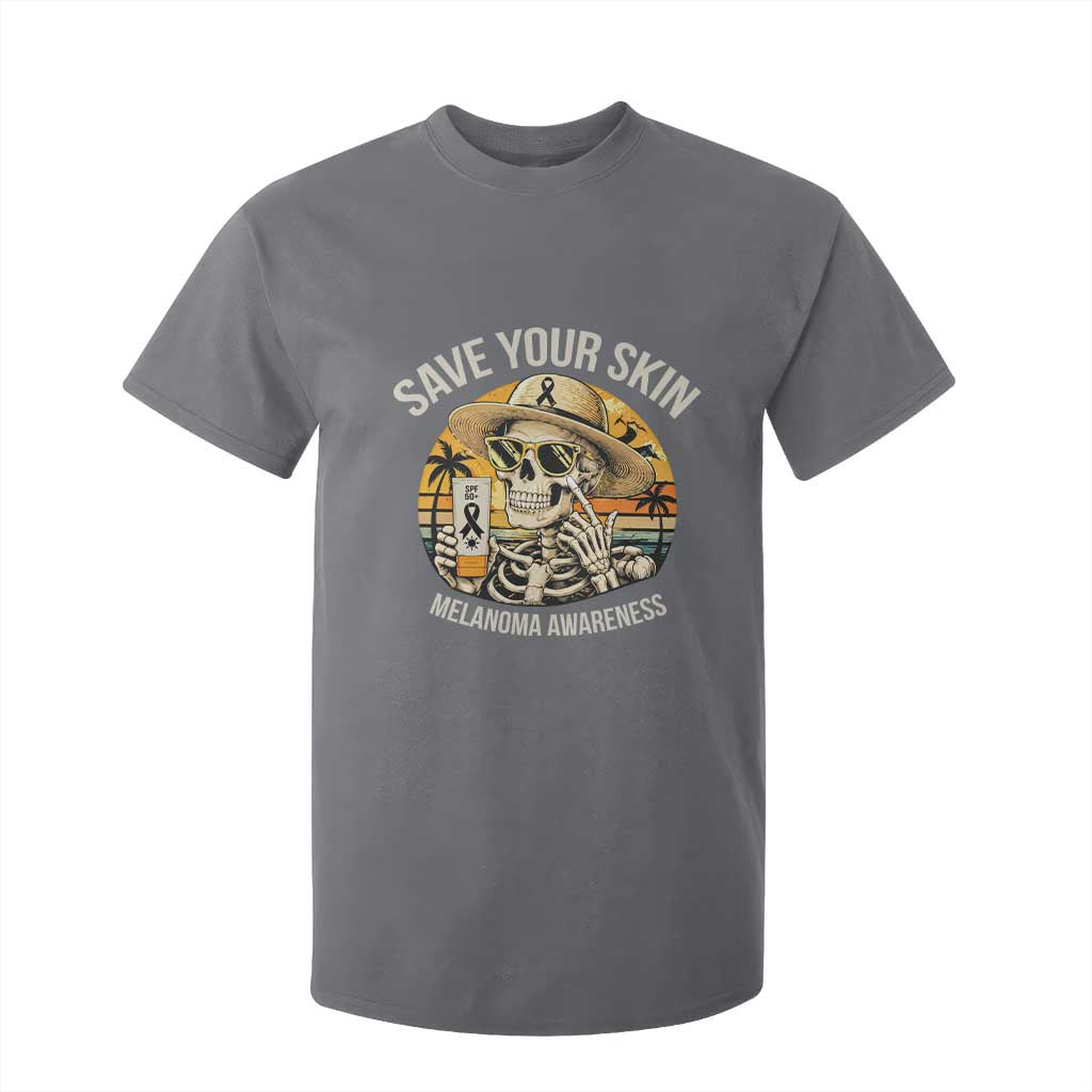 Funny Melanoma Cancer Graphic T Shirt For Kid Save Your Skin