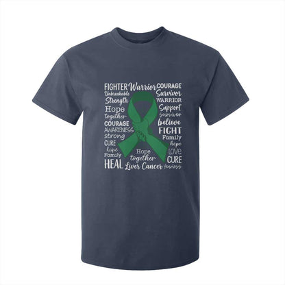 Liver Cancer Support Gift T Shirt For Kid Fearless Unbreakable Warrior Hope