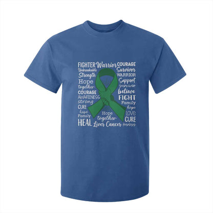 Liver Cancer Support Gift T Shirt For Kid Fearless Unbreakable Warrior Hope