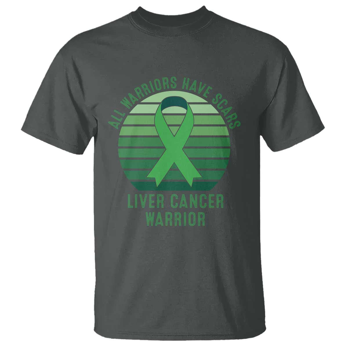 All Warriors Have Scars Liver Cancer T Shirt Green Ribbon Survivor Fighter Gift