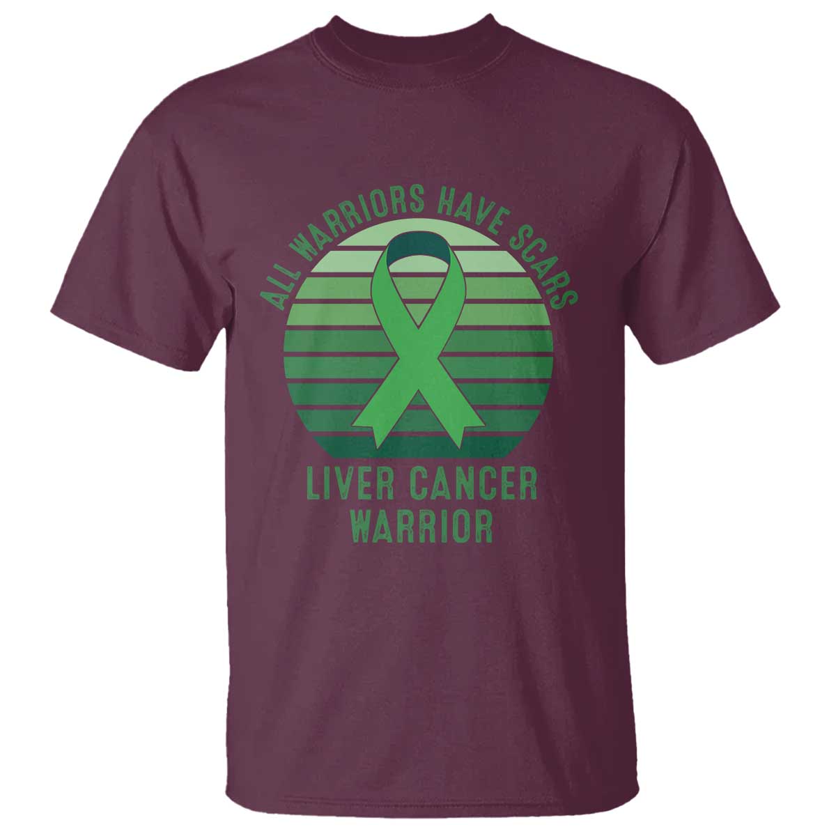 All Warriors Have Scars Liver Cancer T Shirt Green Ribbon Survivor Fighter Gift