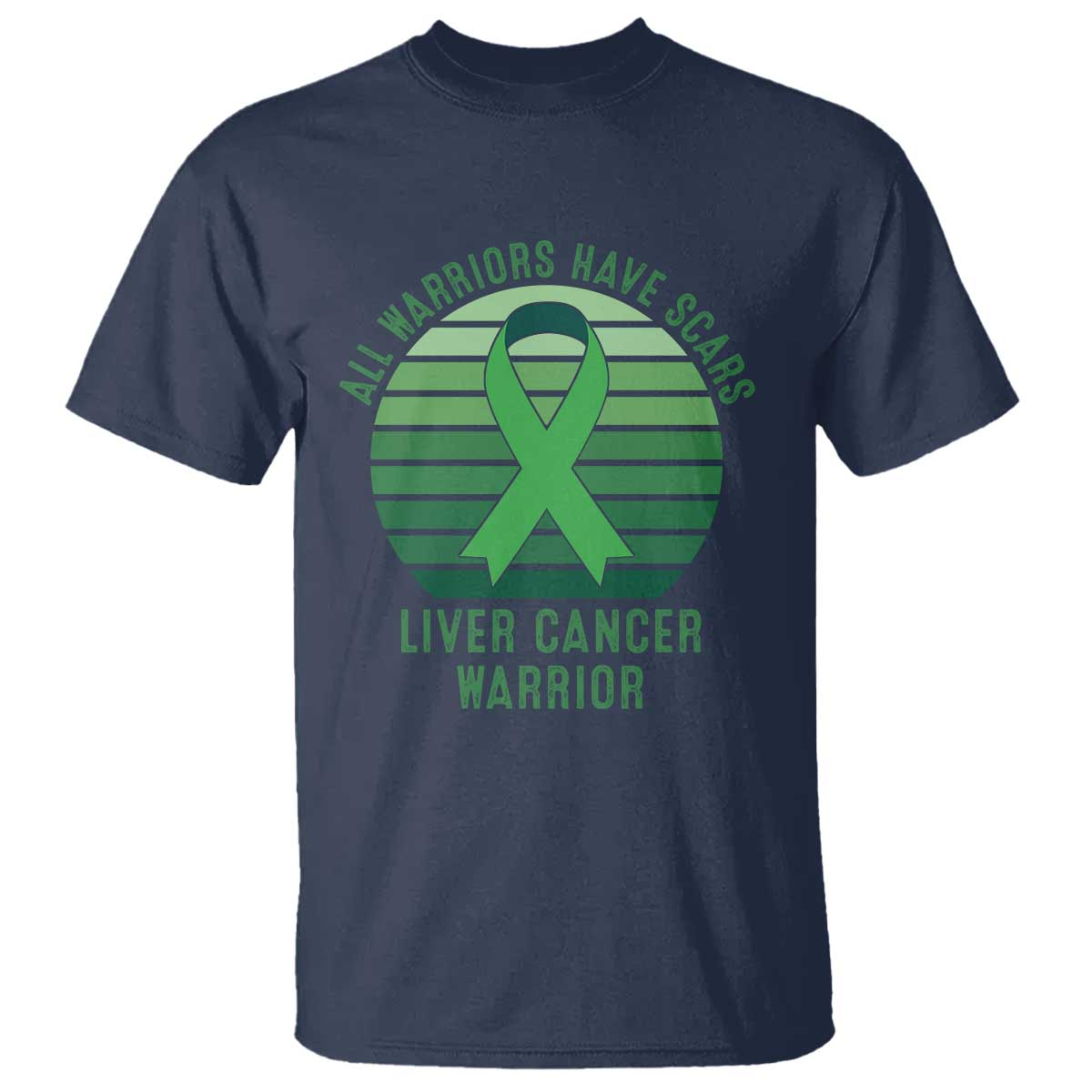 All Warriors Have Scars Liver Cancer T Shirt Green Ribbon Survivor Fighter Gift