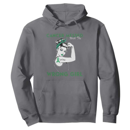 Liver Cancer Warrior Unbreakable Gift Hoodie Cancer Messed With The Wrong Girl