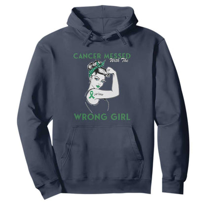 Liver Cancer Warrior Unbreakable Gift Hoodie Cancer Messed With The Wrong Girl