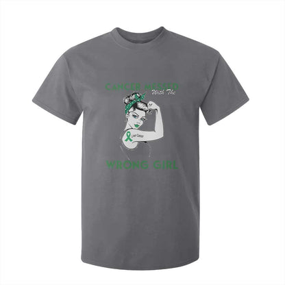 Liver Cancer Warrior Unbreakable Gift T Shirt For Kid Cancer Messed With The Wrong Girl