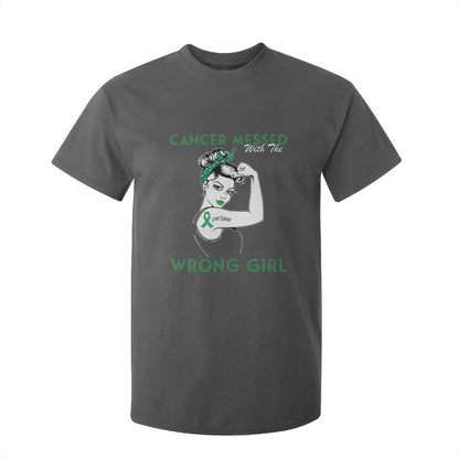 Liver Cancer Warrior Unbreakable Gift T Shirt For Kid Cancer Messed With The Wrong Girl