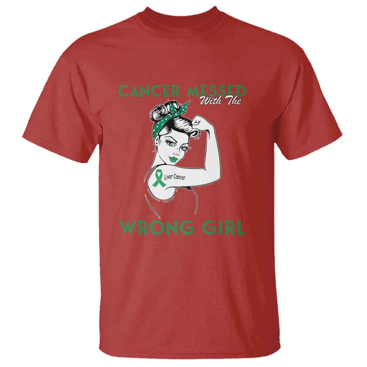 Liver Cancer Warrior Unbreakable Gift T Shirt Cancer Messed With The Wrong Girl