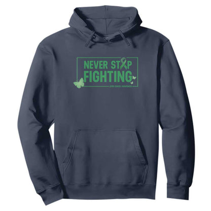 Liver Cancer Warrior Hoodie Never Stop Fighting Support Gift