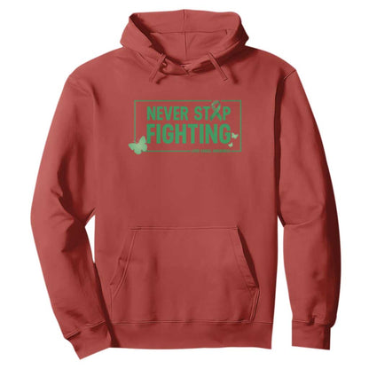 Liver Cancer Warrior Hoodie Never Stop Fighting Support Gift