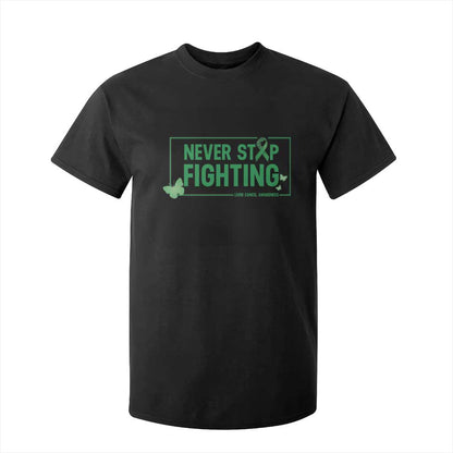 Liver Cancer Warrior T Shirt For Kid Never Stop Fighting Support Gift