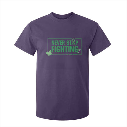 Liver Cancer Warrior T Shirt For Kid Never Stop Fighting Support Gift