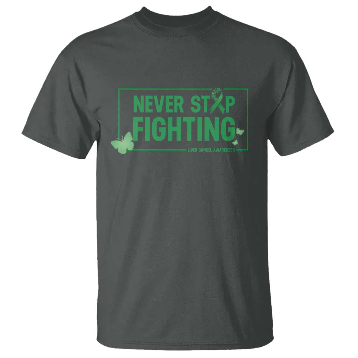 Liver Cancer Warrior T Shirt Never Stop Fighting Support Gift