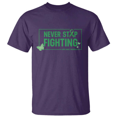 Liver Cancer Warrior T Shirt Never Stop Fighting Support Gift
