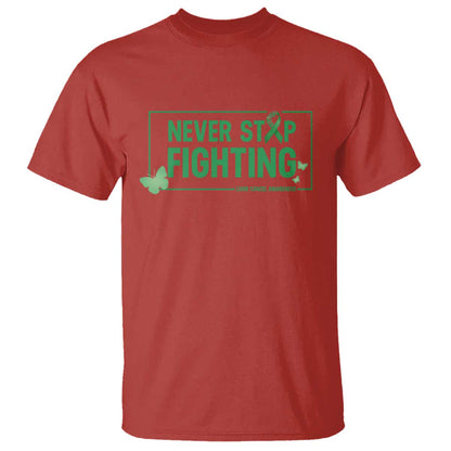 Liver Cancer Warrior T Shirt Never Stop Fighting Support Gift