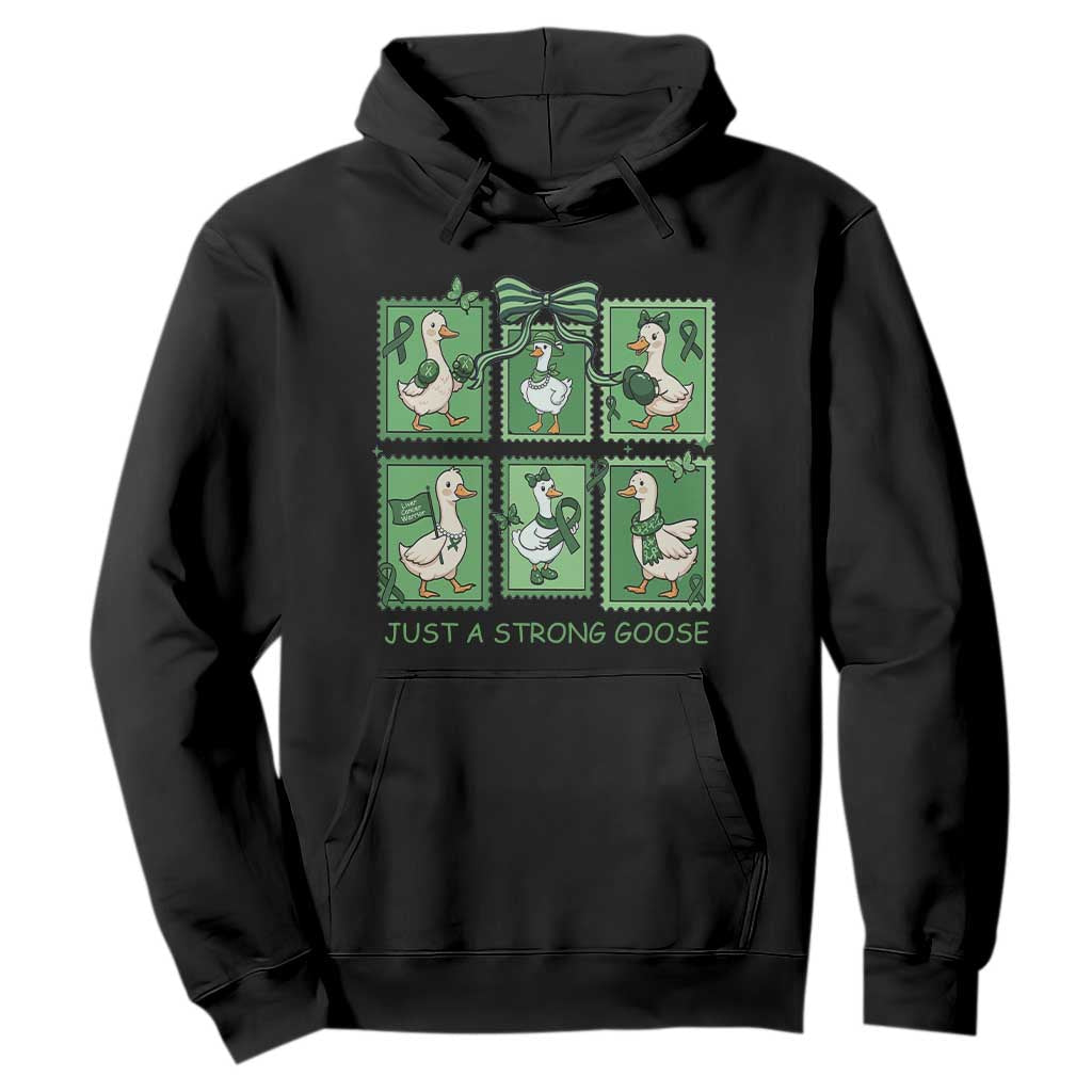 Funny Liver Cancer Warrior Support Gift Hoodie Just A Strong Goose