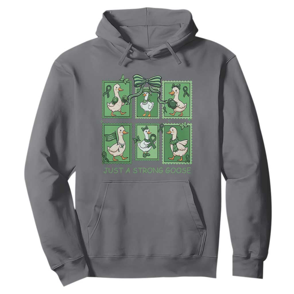 Funny Liver Cancer Warrior Support Gift Hoodie Just A Strong Goose