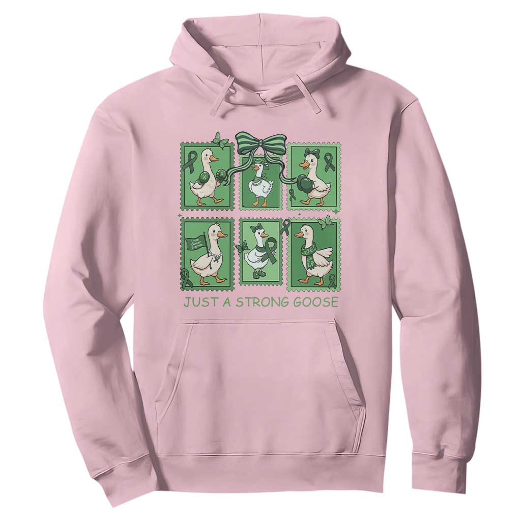 Funny Liver Cancer Warrior Support Gift Hoodie Just A Strong Goose