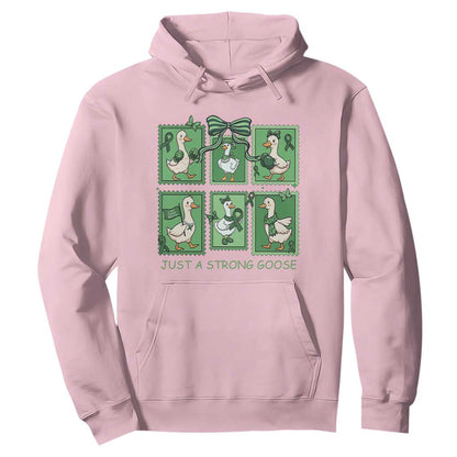 Funny Liver Cancer Warrior Support Gift Hoodie Just A Strong Goose