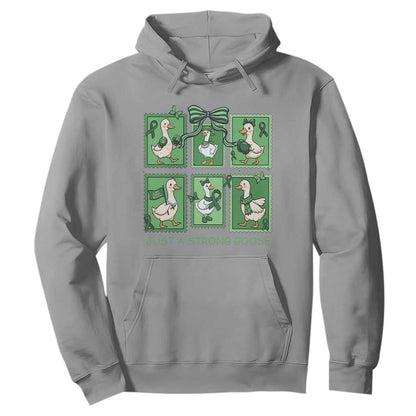 Funny Liver Cancer Warrior Support Gift Hoodie Just A Strong Goose