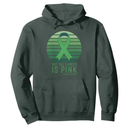 Liver Cancer Hoodie Not All Cancer Is Pink Ribbon Support Gift