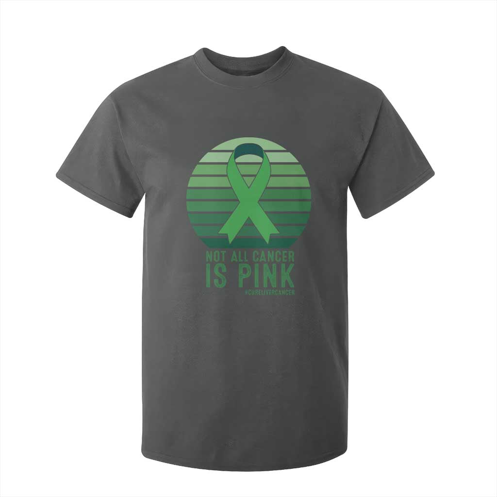 Liver Cancer T Shirt For Kid Not All Cancer Is Pink Ribbon Support Gift
