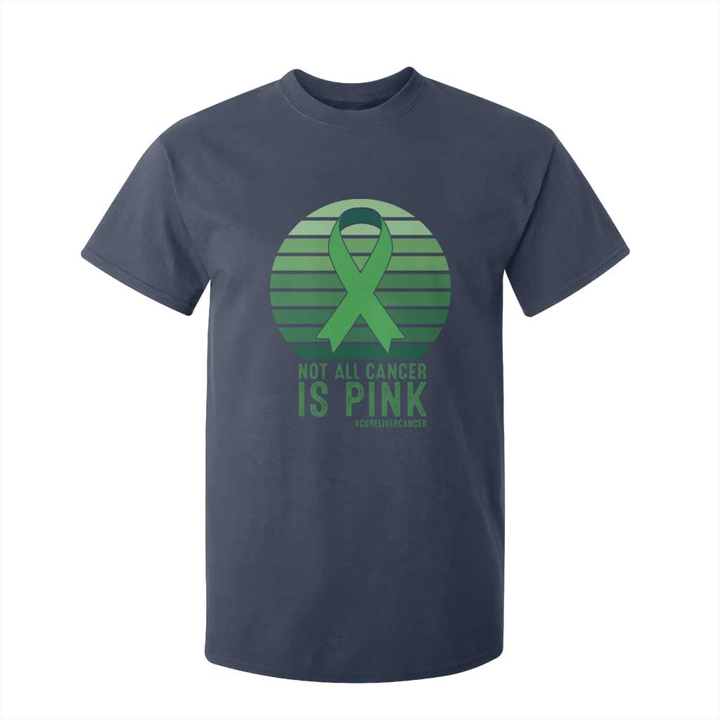 Liver Cancer T Shirt For Kid Not All Cancer Is Pink Ribbon Support Gift