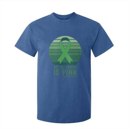Liver Cancer T Shirt For Kid Not All Cancer Is Pink Ribbon Support Gift