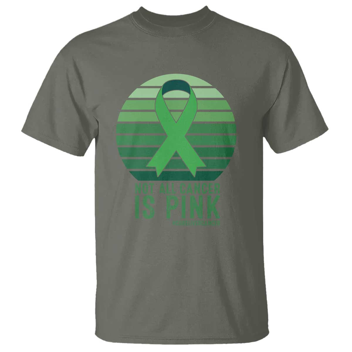 Liver Cancer T Shirt Not All Cancer Is Pink Ribbon Support Gift