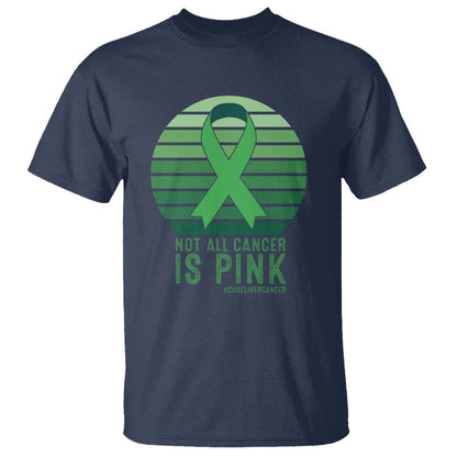 Liver Cancer T Shirt Not All Cancer Is Pink Ribbon Support Gift