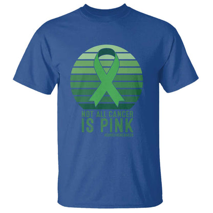 Liver Cancer T Shirt Not All Cancer Is Pink Ribbon Support Gift