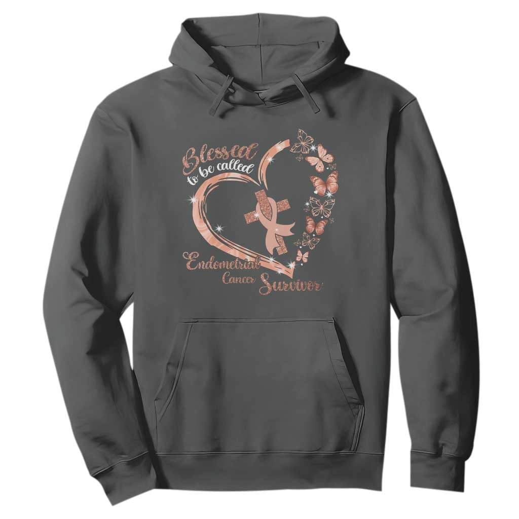 Endometrial Cancer Warrior Gift Hoodie Blessed To Be Called A Survivor