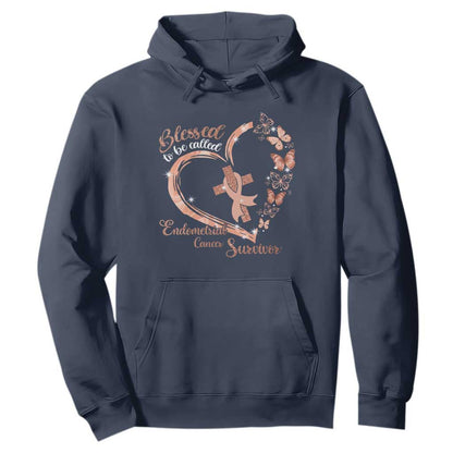 Endometrial Cancer Warrior Gift Hoodie Blessed To Be Called A Survivor