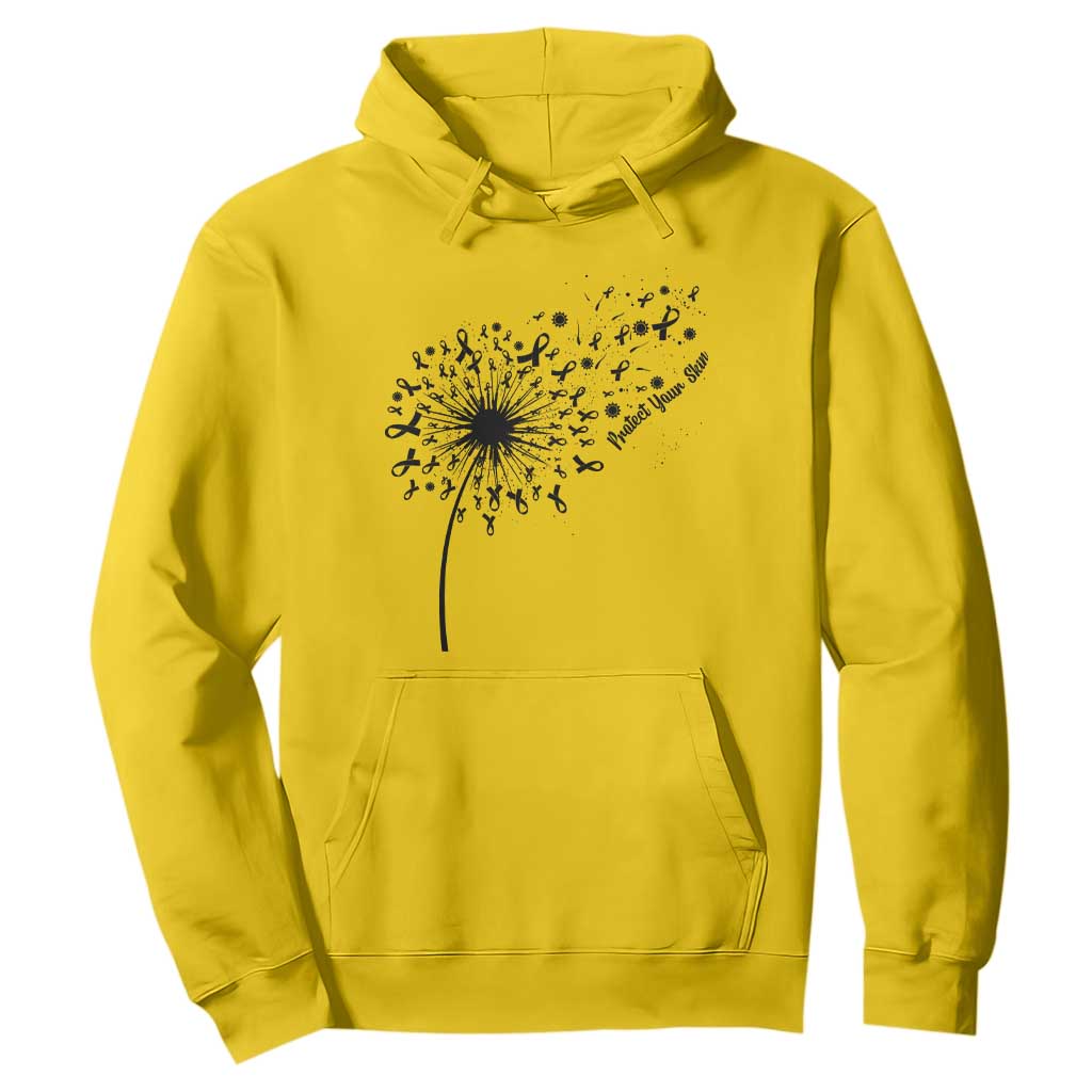 Protect Your Skin Hoodie Melanoma Support Dandelion Gift