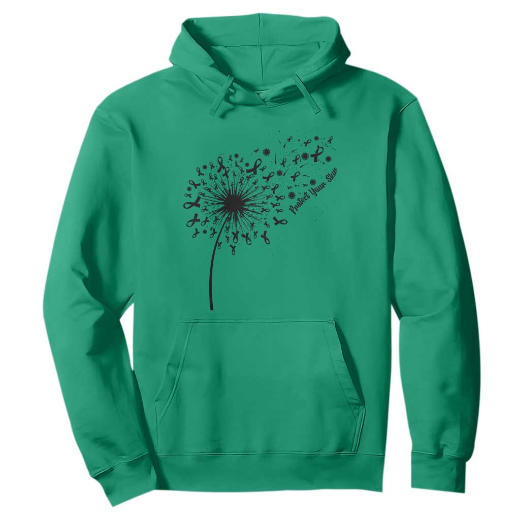 Protect Your Skin Hoodie Melanoma Support Dandelion Gift